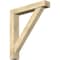 Ekena Millwork Traditional Block Rough Sawn Bracket w/ Offset Brace, Douglas Fir, 6"W x 34"D x 38"H BKT0604X34X38TRA05RDF - alternate 1